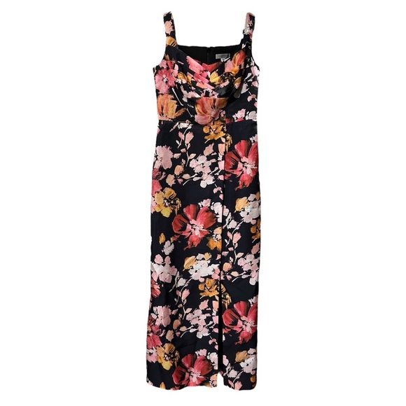 Kay Unger Nicole Floral Column Dress Size 4 NWT - Picture 2 of 3